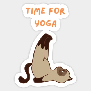 Time for yoga and pilates Sticker